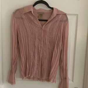 Notations Blush Sheer Blouse
